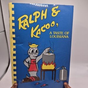 Ralph & Kacoo A Taste Of Louisiana Cookbook Cover Ding Writing Inside Pre-owned